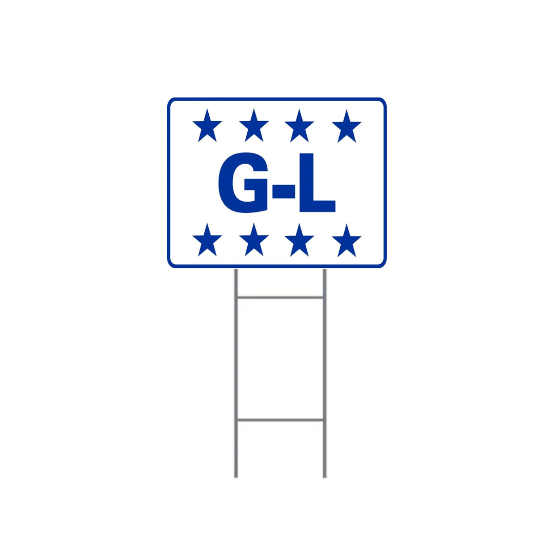 G-L DOUBLE-SIDED H-Stake Sign SG-312D2