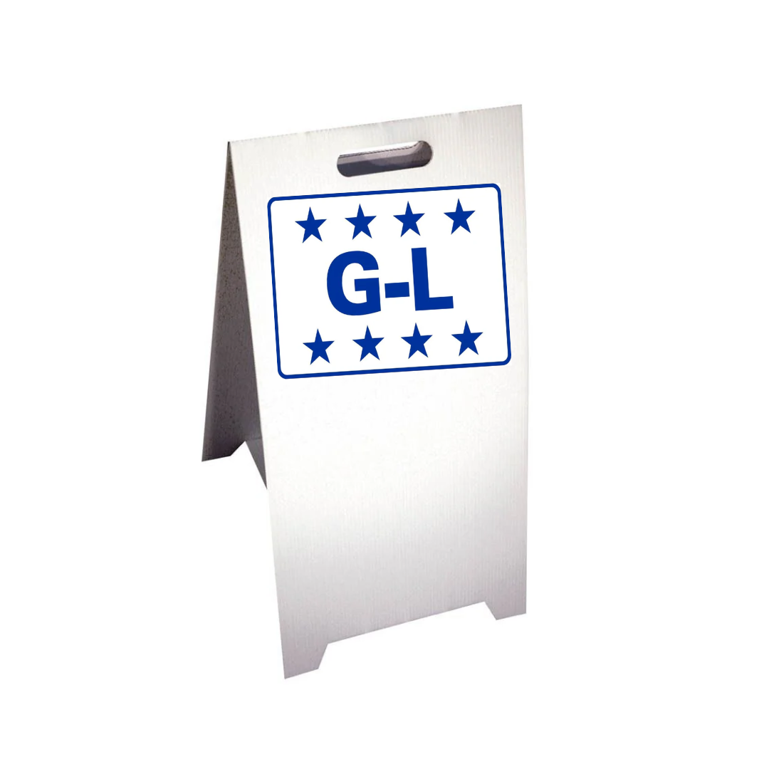G-L Corrugated A-Frame Sign - Multi (SG-312G)