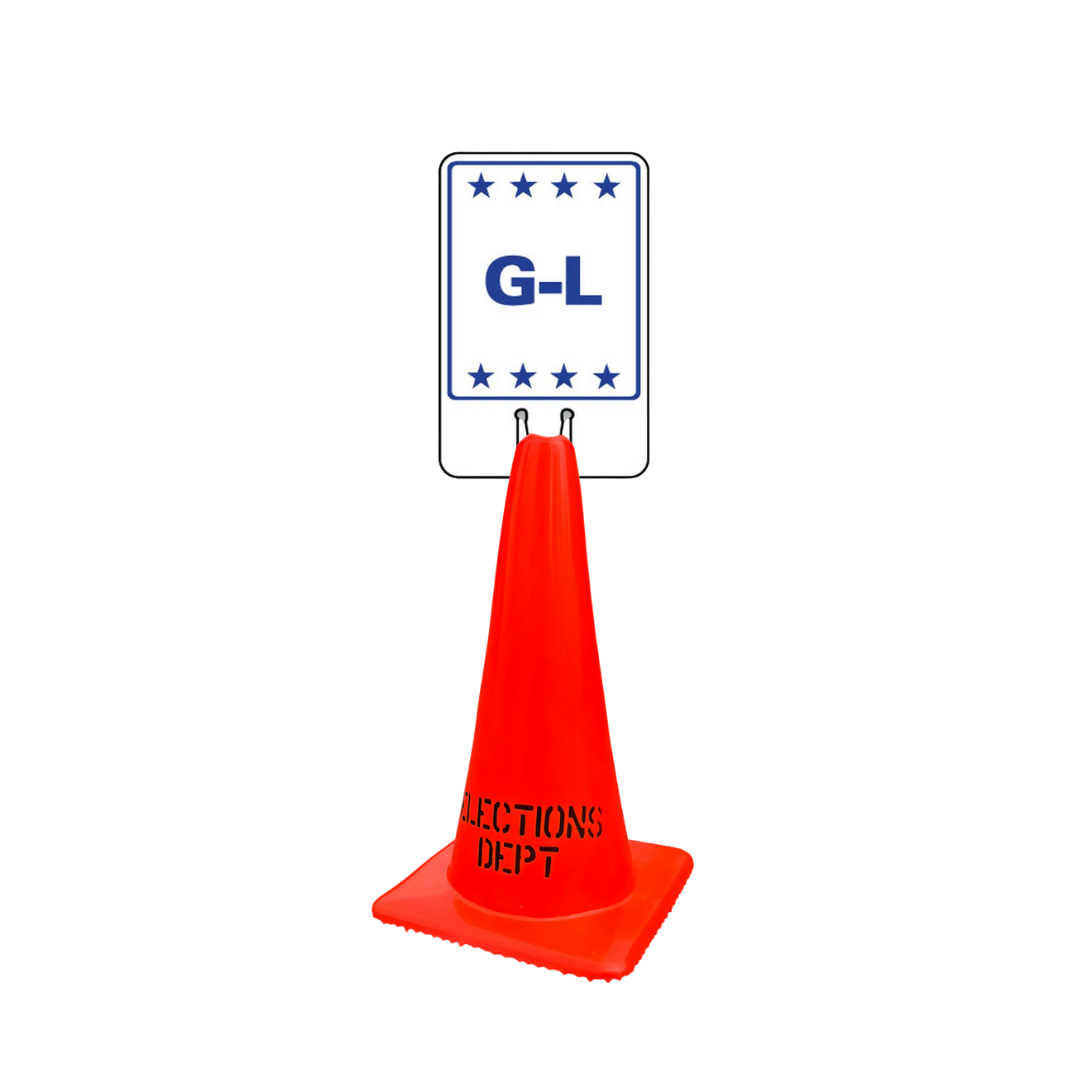 G-L Cone Topper Sign (SG-312I1)
