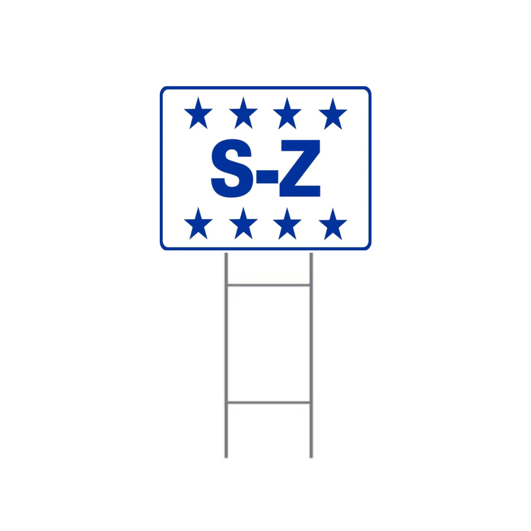 S-Z H-Stake Sign SG-314D2