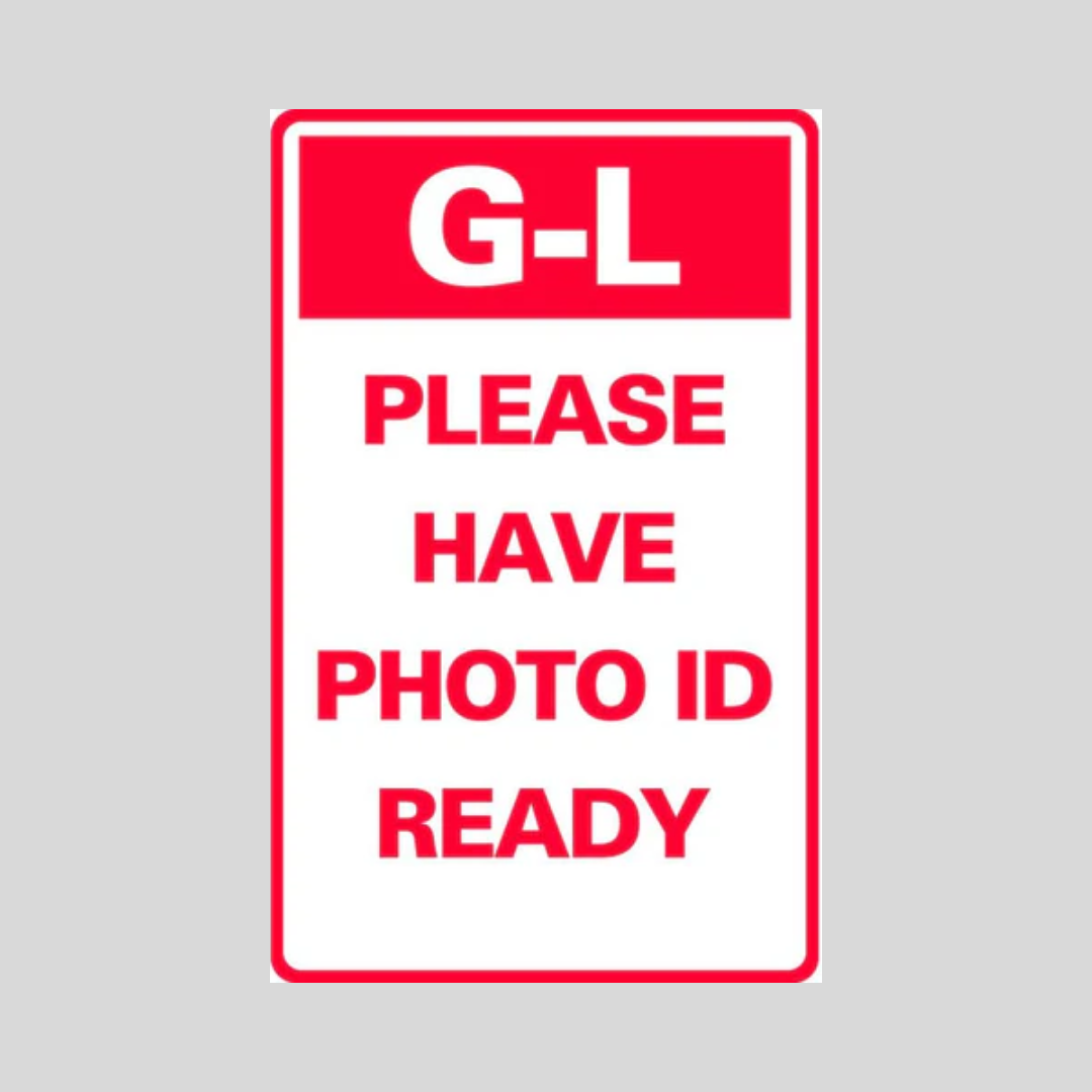 G-L PLEASE HAVE PHOTO READY Tabletop Sign (SG-319J)