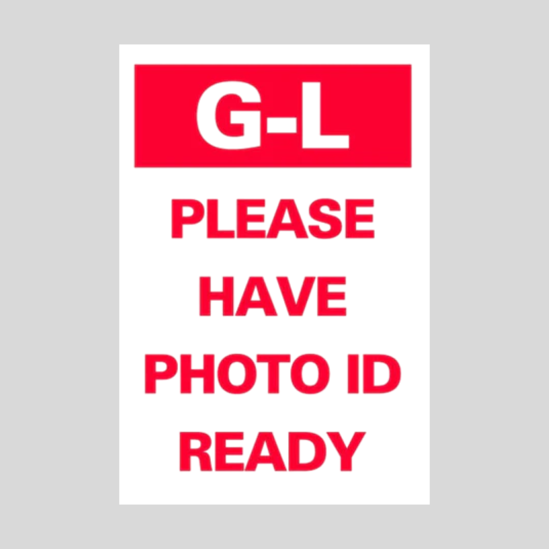 G-L PLEASE HAVE PHOTO READY Corrugated A-Frame Sign (SG-319F)