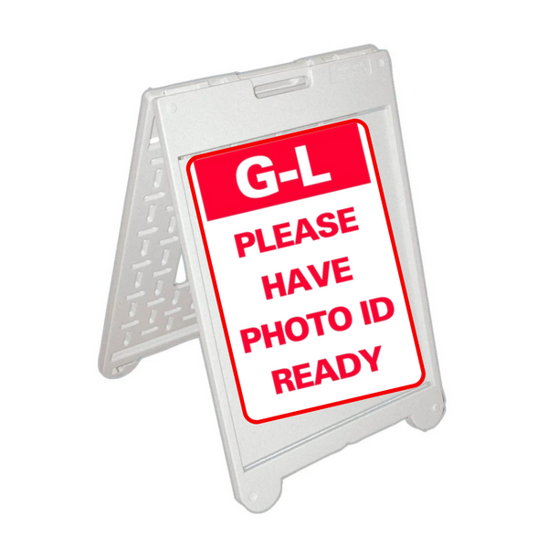 G-L PLEASE HAVE PHOTO READY Medium A-Frame Signs (SG-319C)