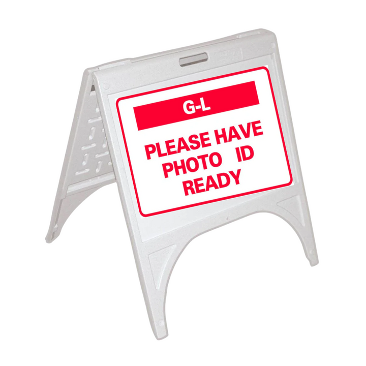 G-L PLEASE HAVE PHOTO READY Small A-Frame Sign (SG-319D)