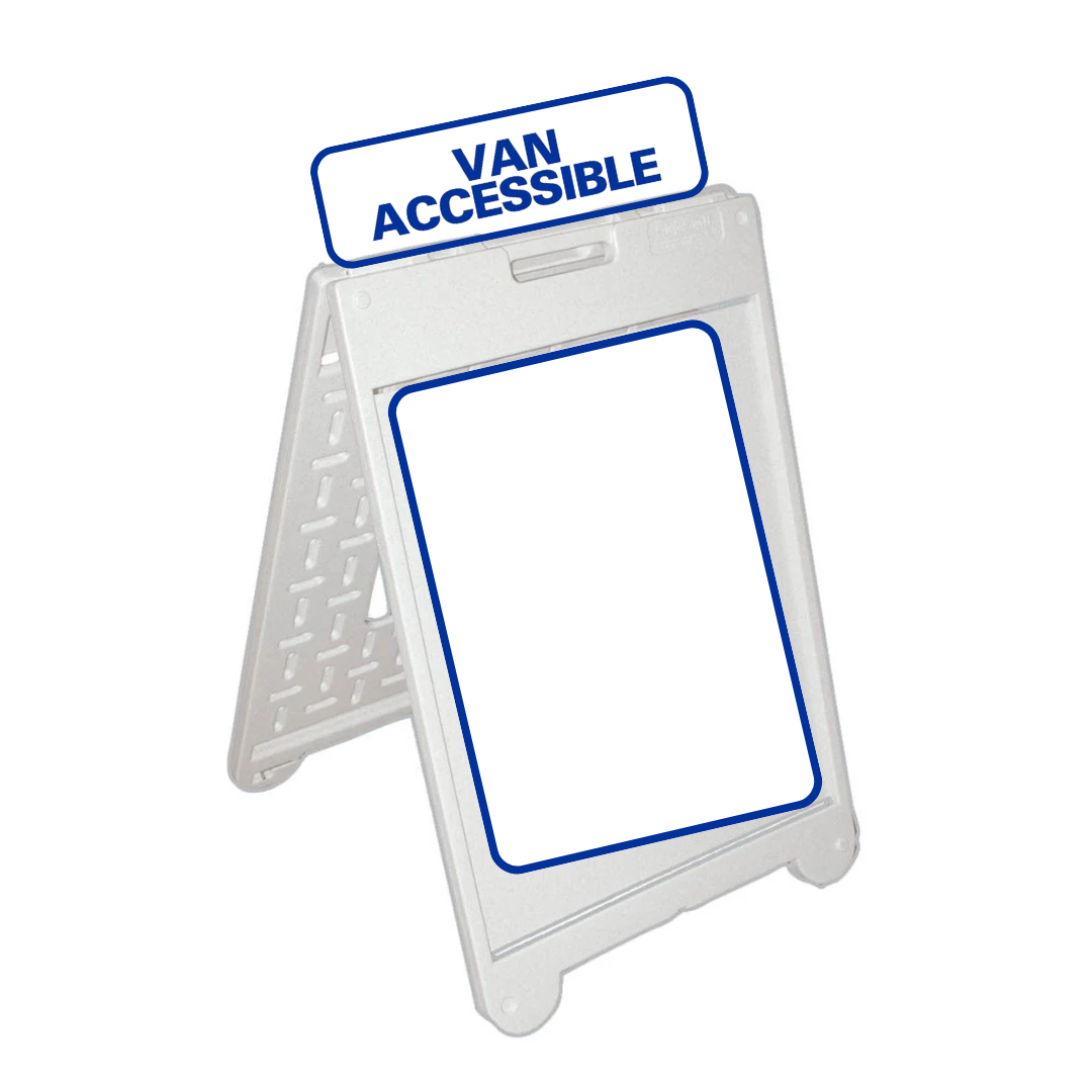 VAN ACCESSIBLE Medium A-Frame Rider Sign (SG-323C)