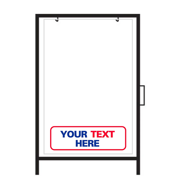 CUSTOM Metal A-Frame Rider Sign (SG-702A)