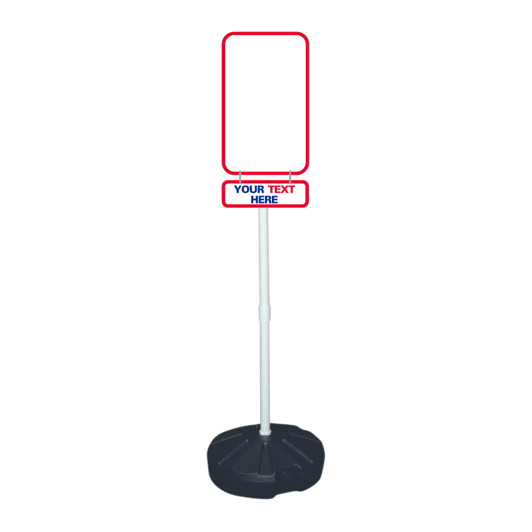 CUSTOM Weightable Base Rider Sign (SG-702H)