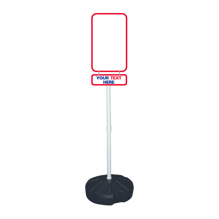 CUSTOM Weightable Base Rider Sign (SG-702H)