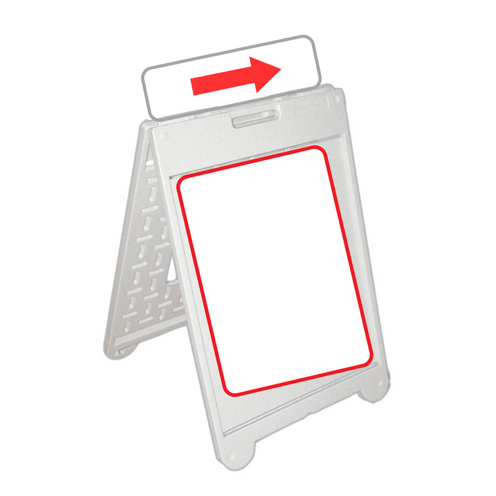 RED ARROW Small A-Frame Rider Sign (SG-322D)