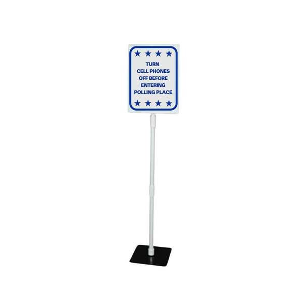 TURN CELL PHONES OFF BEFORE ENTERING POLLING PLACE Table Top Sign SG-217J