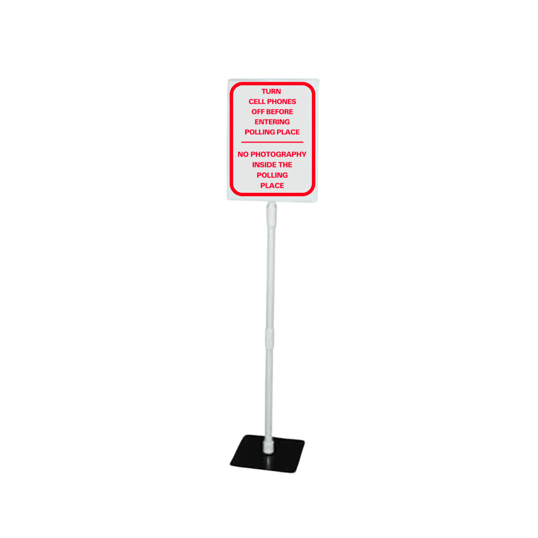 TURN CELL PHONES OFF BEFORE ENTERING ETC. Table Top Sign SG-218J