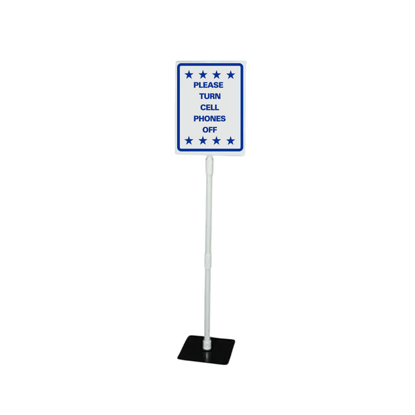 PLEASE TURN CELL PHONES OFF Tabletop Sign SG-219J