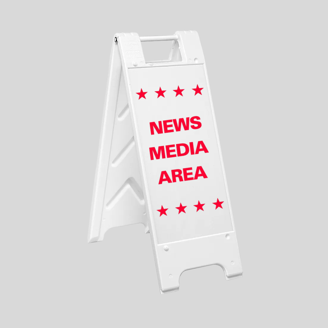 NEWS MEDIA AREA Slim Sign SG-220E