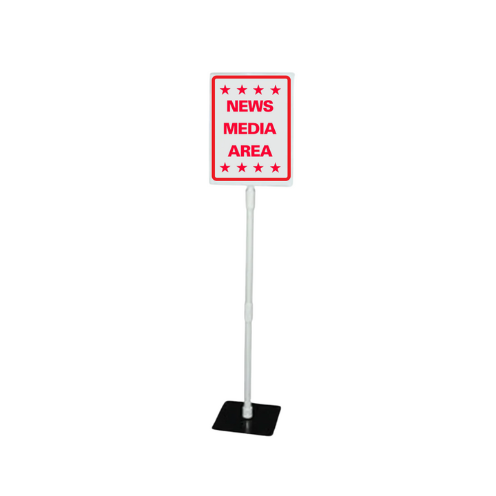 NEWS MEDIA AREA Tabletop Sign (SG-220J)
