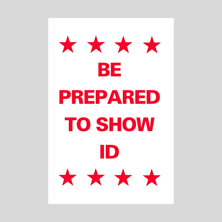 ESTÉ PREPARADO PARA MOSTRAR ID SG-222A