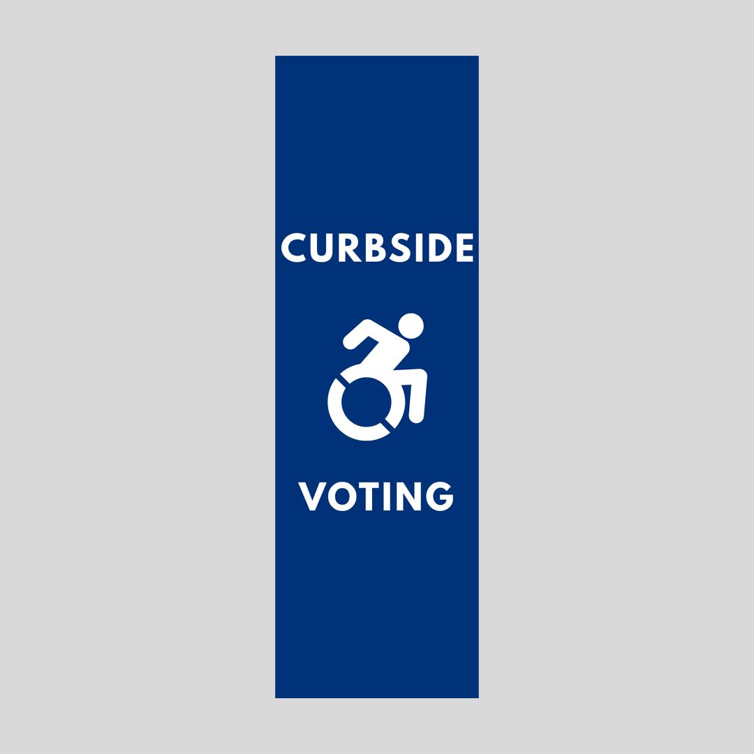 CURBSIDE VOTING Plasticade Stacking Sign (SG-103N)