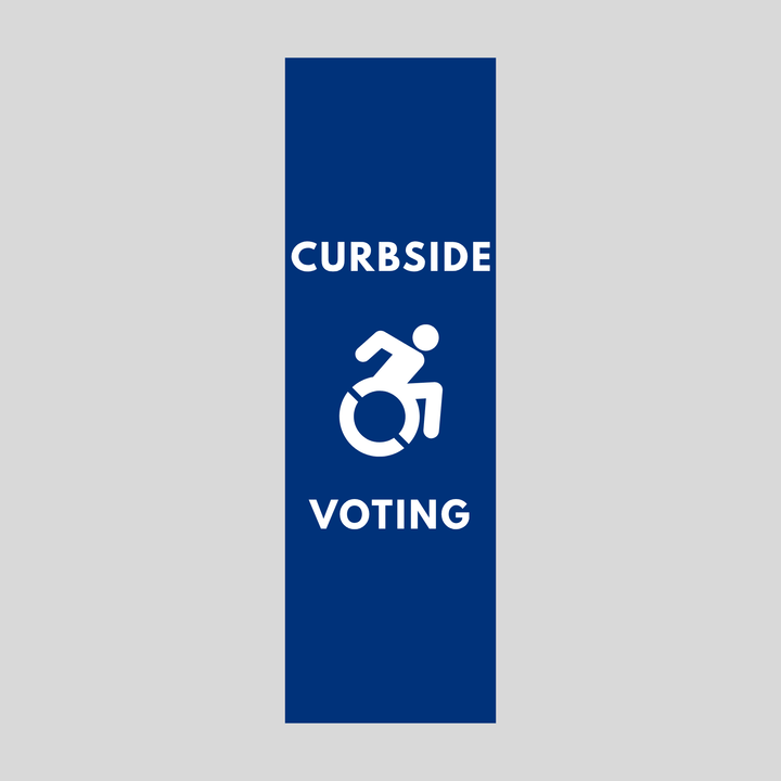 CURBSIDE VOTING Plasticade Stacking Sign (SG-103N)