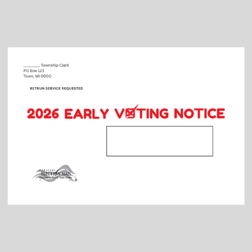 Early Voting Notice Imprinted Postcards EZ-DATA QUOTE (FM-Custom EV Postcard)