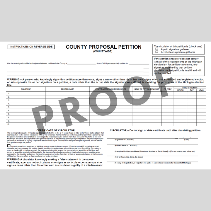 Petición de propuesta local del condado (todo el condado)