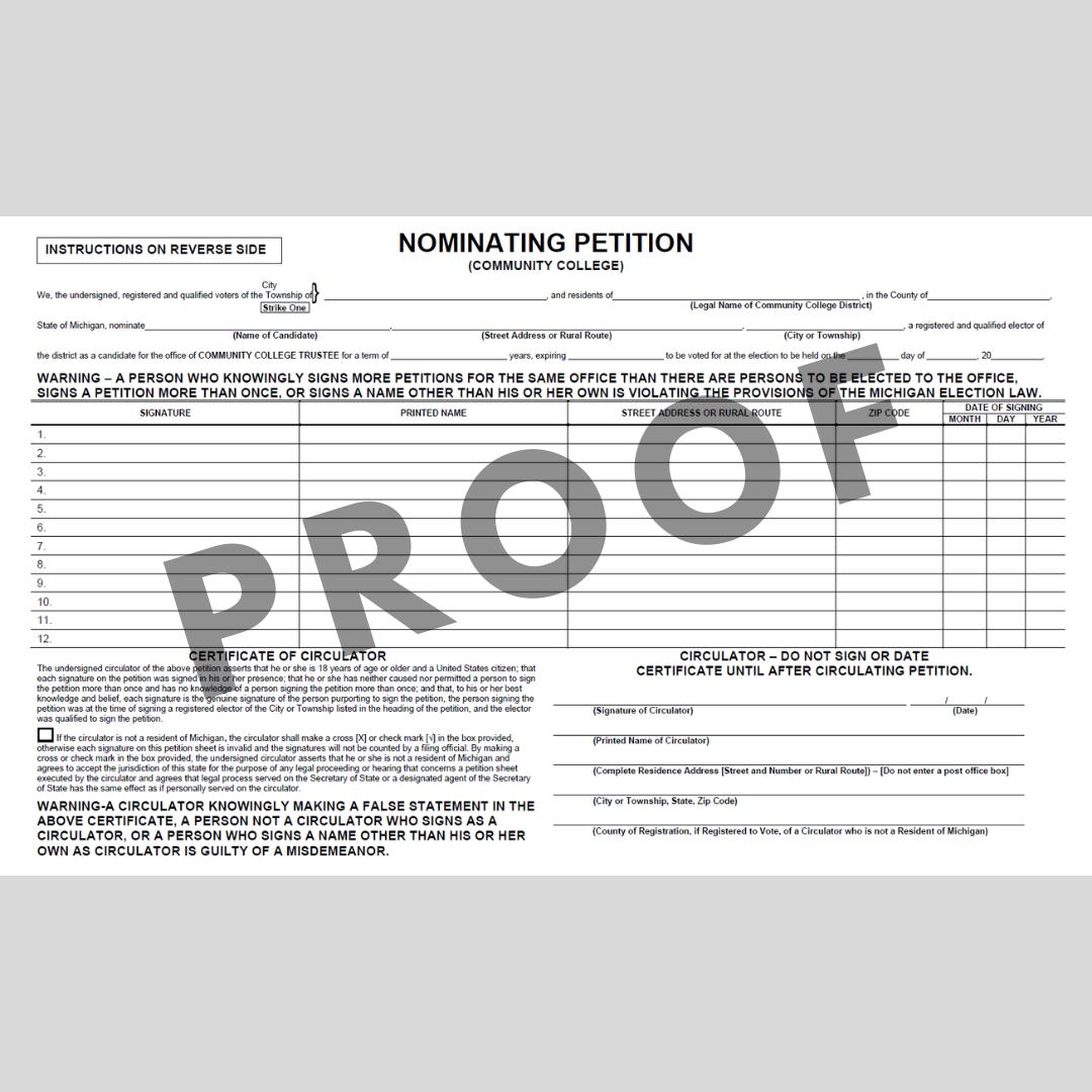 Petición de nominación (Community College)