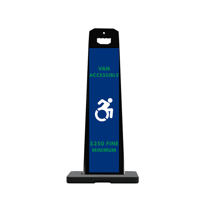 VAN ACCESSIBLE $250 FINE MINIMUM Plasticade Stacking Sign (SG-105N)