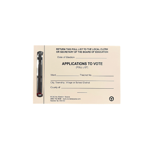 Carpeta de solicitud para votar