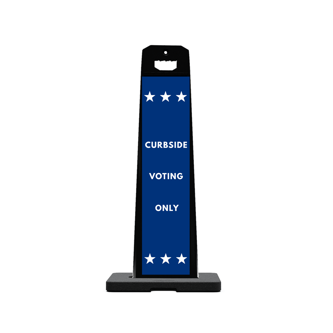 CURBSIDE VOTING ONLY Plasticade Stacking Sign (SG-207N)