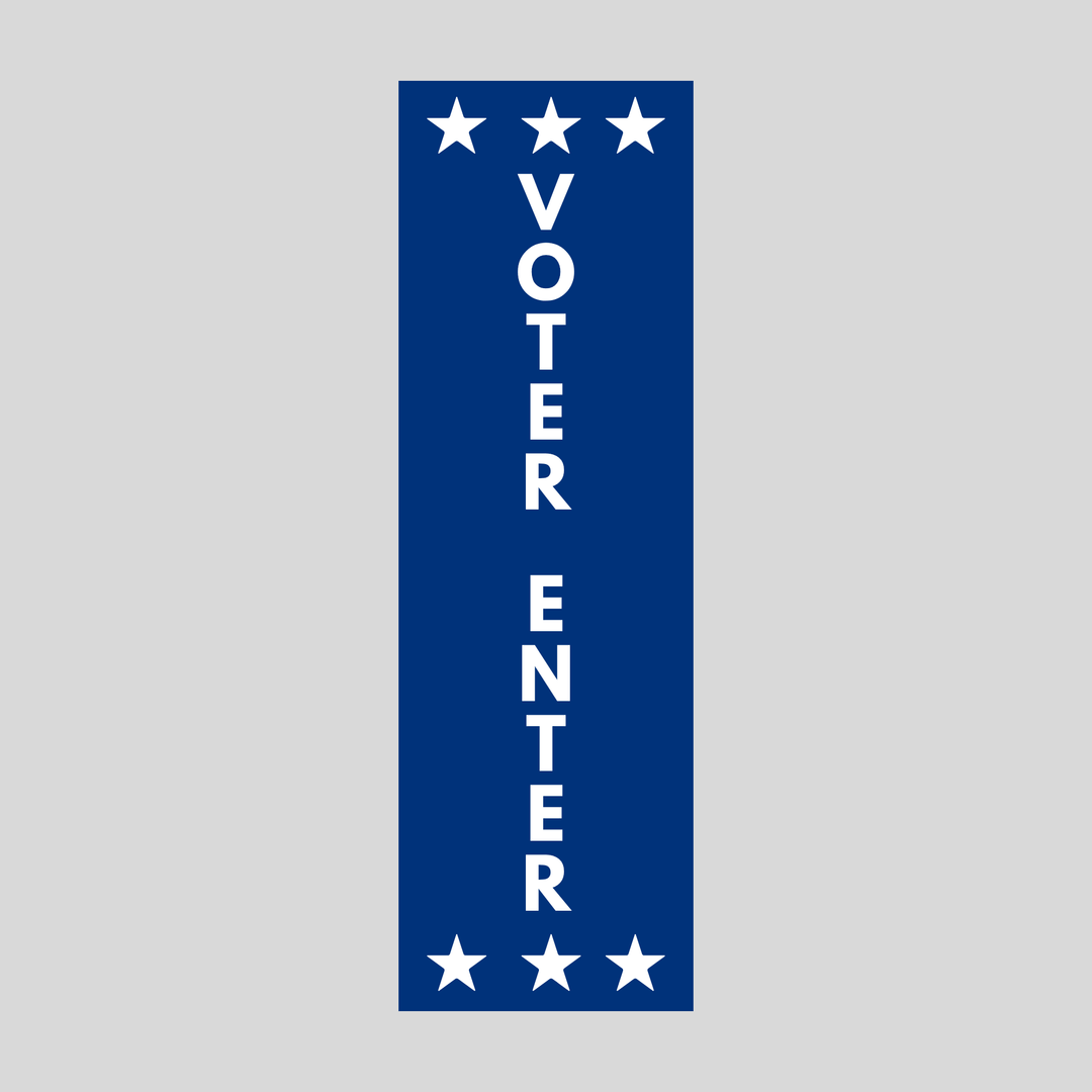 VOTER ENTER Plasticade Stacking Sign (SG-215N)