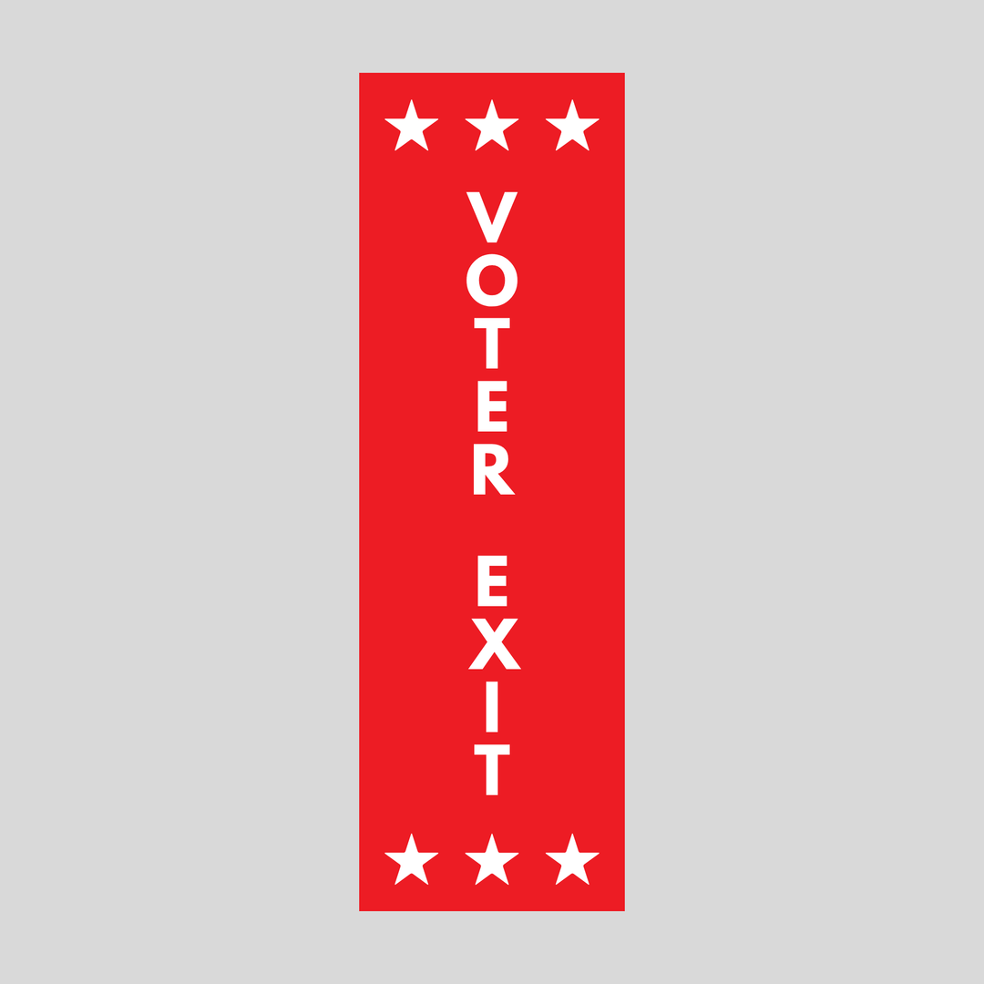 VOTER EXIT Plasticade Stacking Sign (SG-216N)