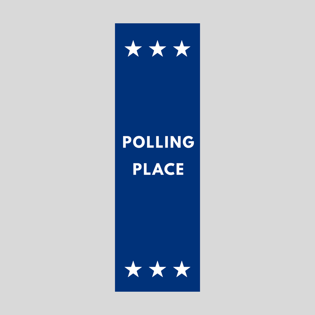 POLLING PLACE Plasticade Stacking Sign (SG-213N)