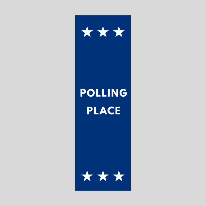 POLLING PLACE Plasticade Stacking Sign (SG-213N)