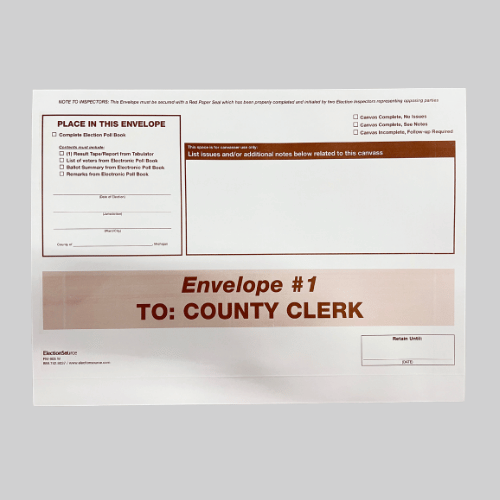 Number 1: To County Clerk - White Envelope (FM-905W)