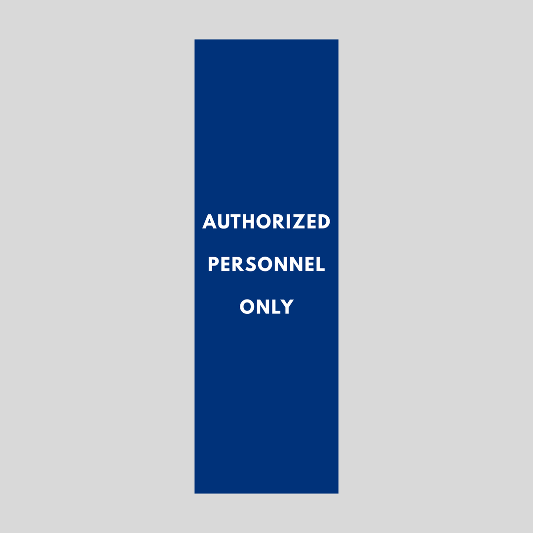 AUTHORIZED PERSONNEL ONLY Plasticade Stacking Sign (SG-302N)