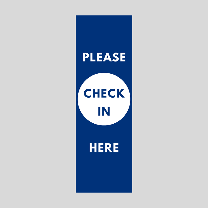 PLEASE CHECK IN HERE Plasticade Stacking Sign (SG-308N)