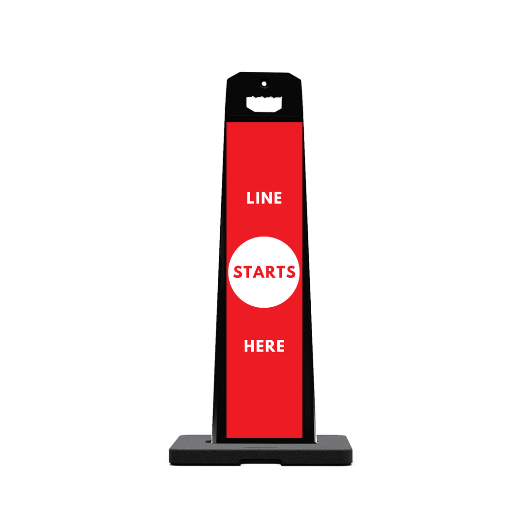 LINE STARTS HERE Plasticade Stacking Sign (SG-315N)