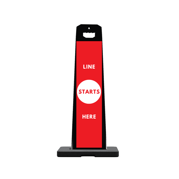 LINE STARTS HERE Plasticade Stacking Sign (SG-315N)