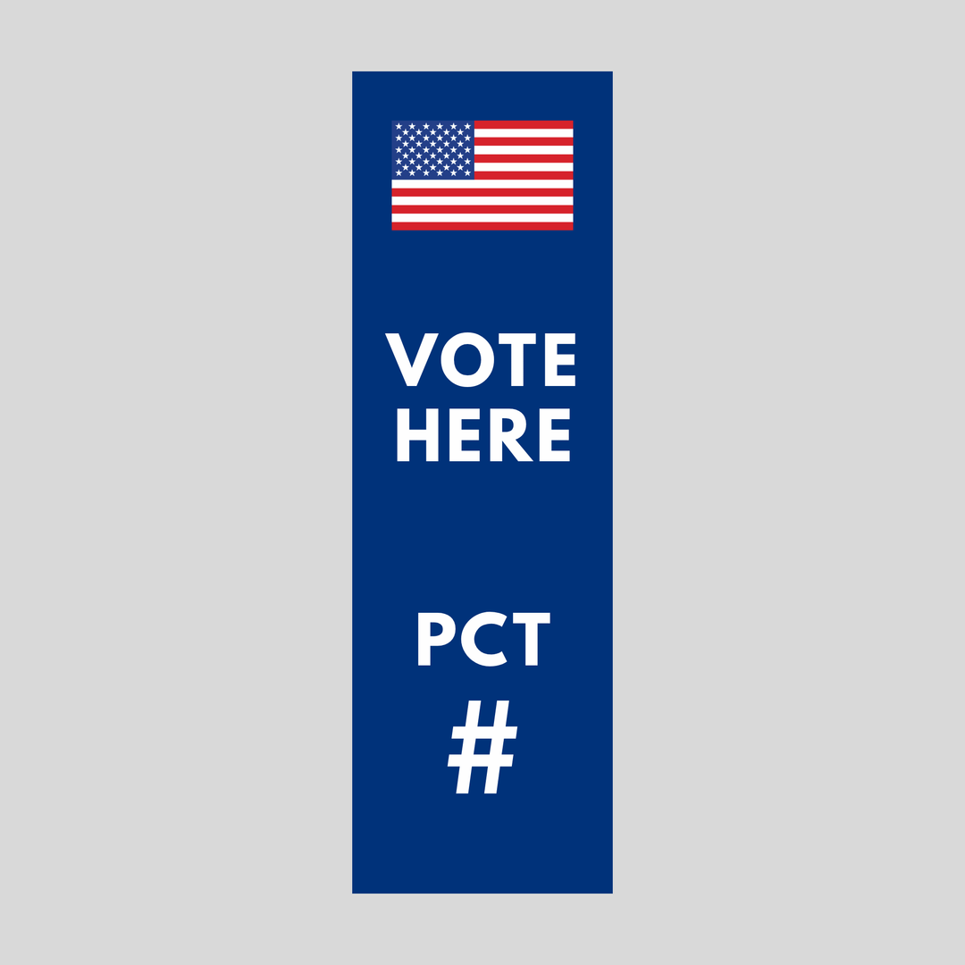 VOTE HERE PCT Plasticade Stacking Sign (SG-202N)