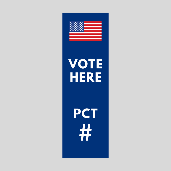 VOTE HERE PCT Plasticade Stacking Sign (SG-202N)