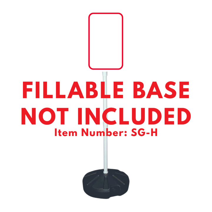 VAN ACCESSIBLE $250 FINE MINIMUM Weightable Base Sign (SG-105H)