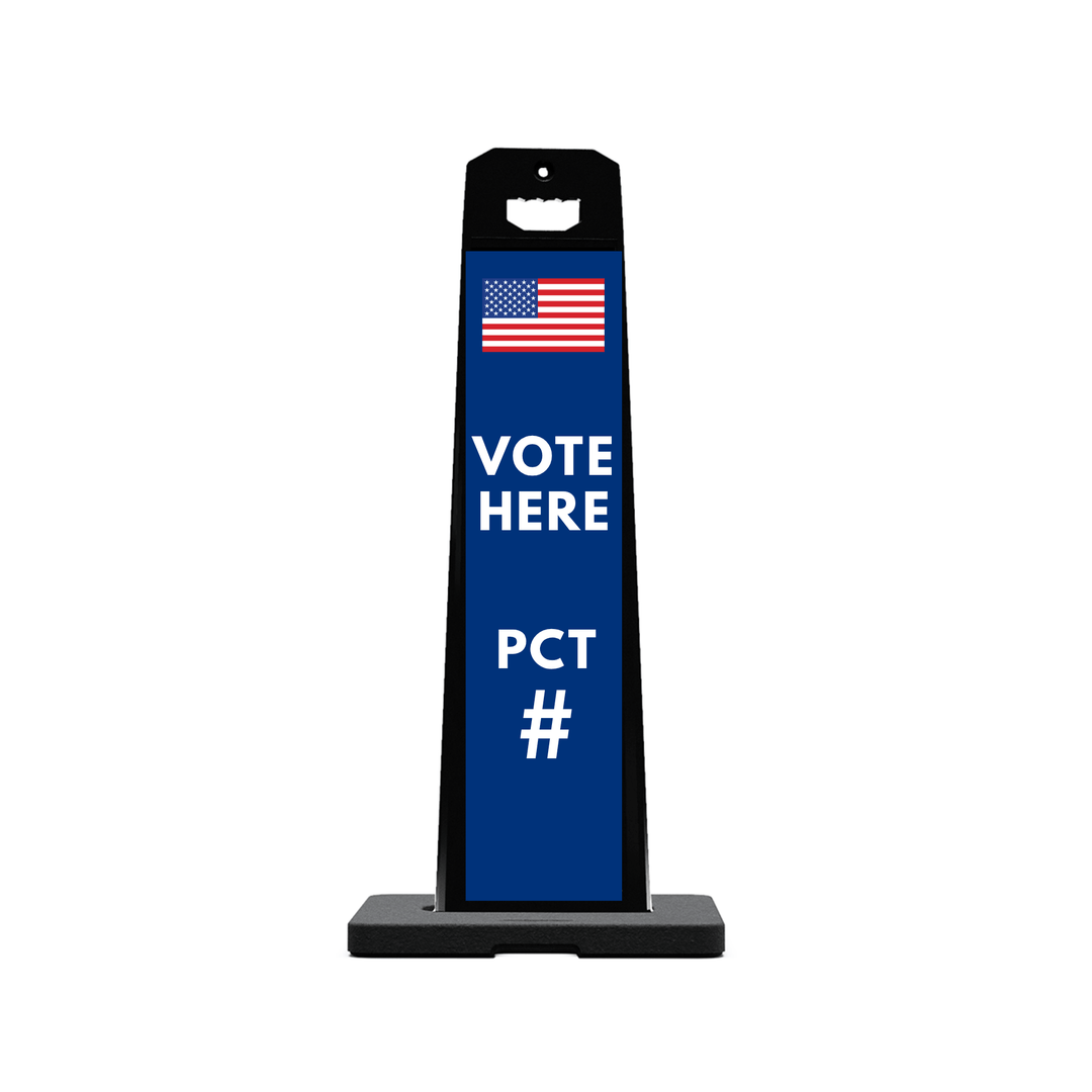 VOTE HERE PCT Plasticade Stacking Sign (SG-202N)
