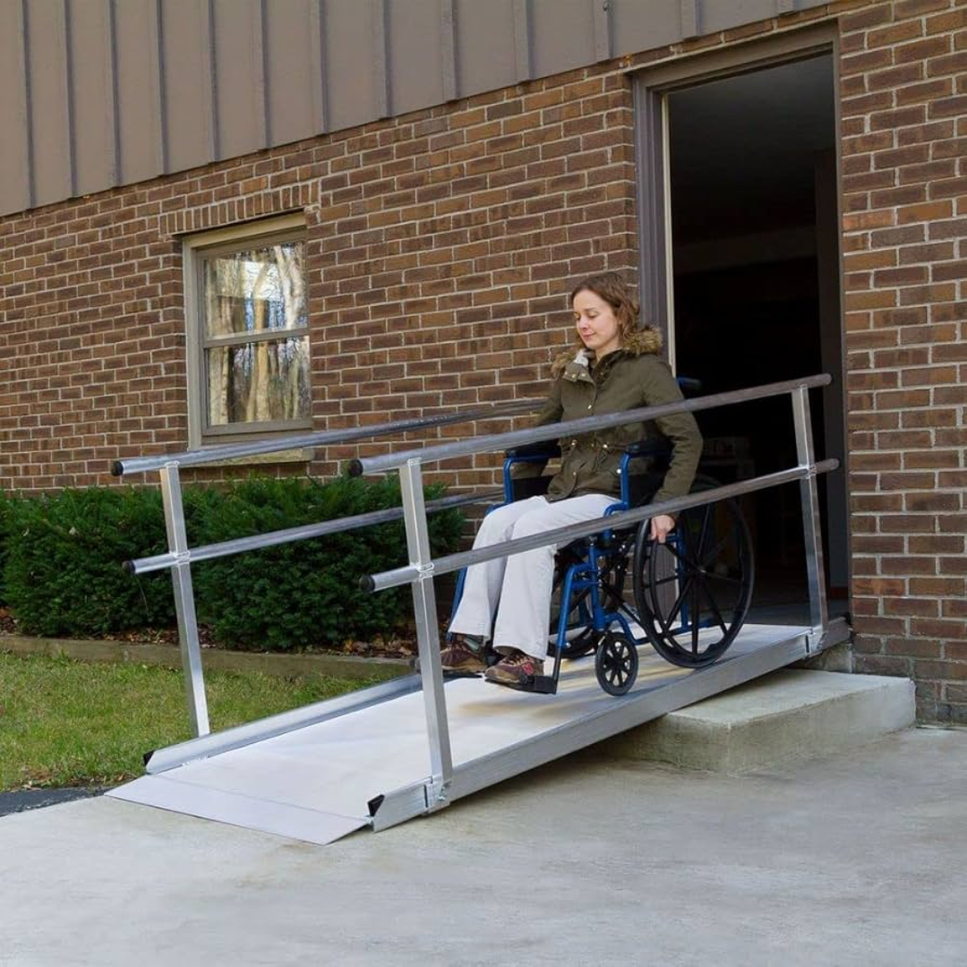 10-Foot Ramp, Pathway Classic Series with Handrails VA-138