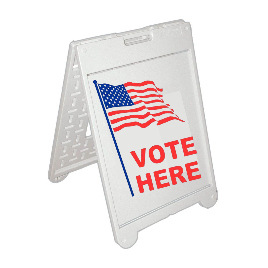 VOTE HERE Medium A-Frame Sign SG-201C