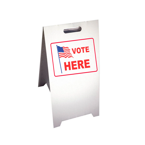 VOTE HERE Corrugated A-Frame Sign 2 SG-201G