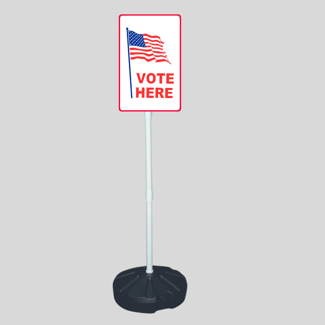 VOTE HERE Weightable Base Sign SG-201H