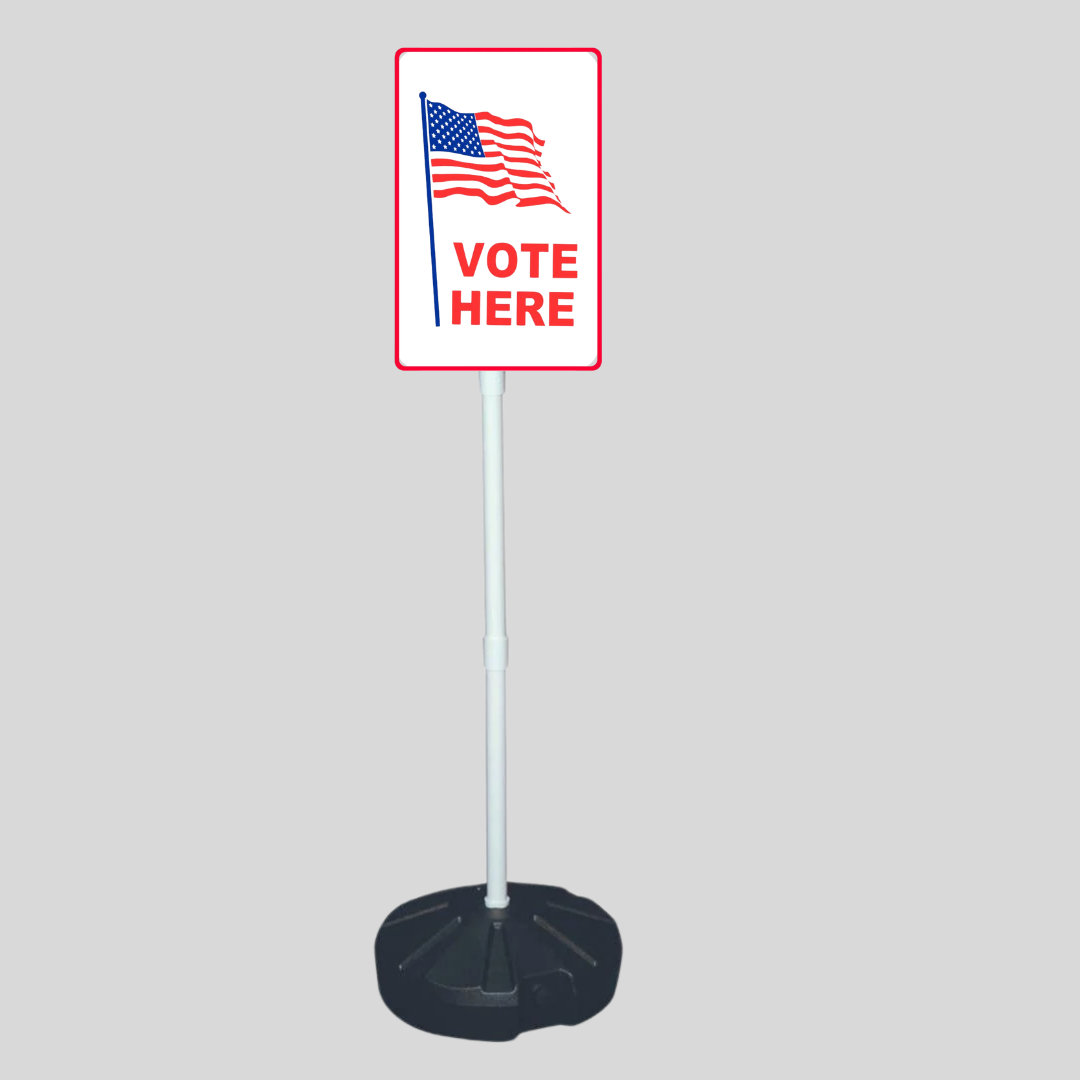 VOTE HERE Weightable Base Sign (SG-201H)