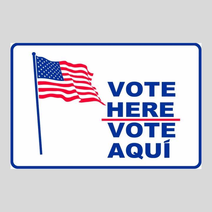 Vote Aquí-Vote Aqui Bandera Americana SG-203D