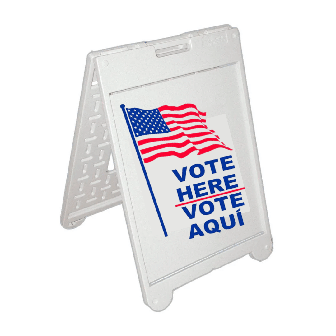 VOTE HERE/VOTE AQUI Medium A-Frame Sign SG-203C