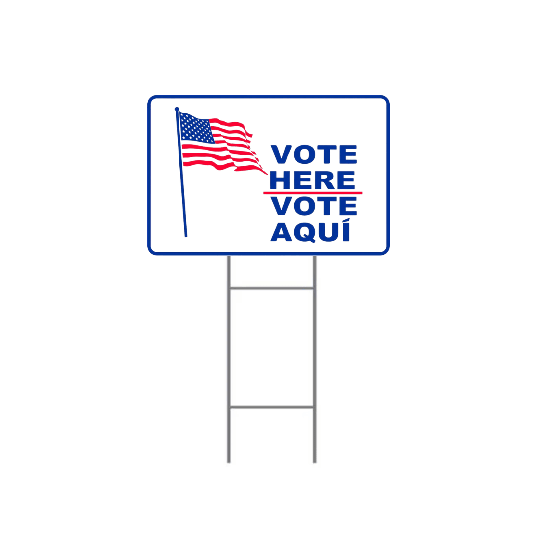Vote Aquí-Vote Aqui Bandera Americana SG-203D