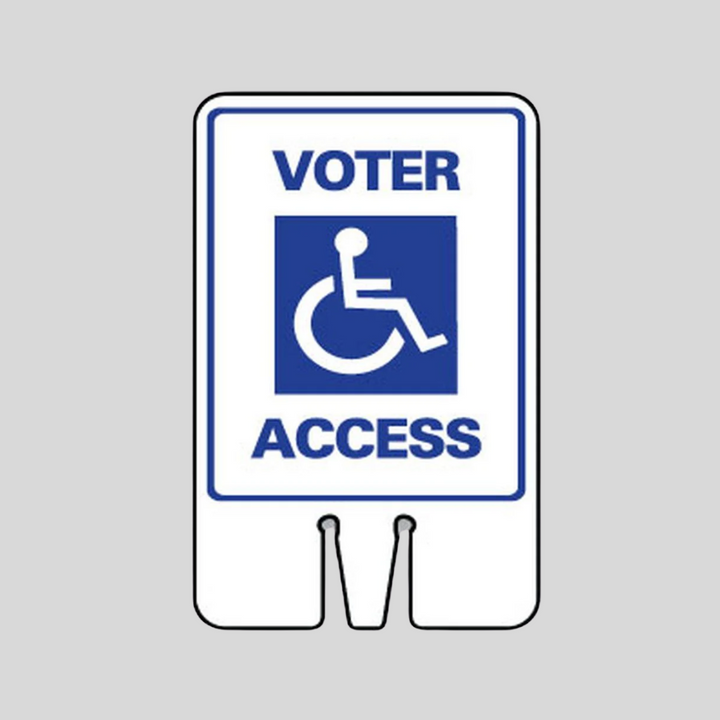 VOTER ACCESS Cone Topper Sign (SG-101I)