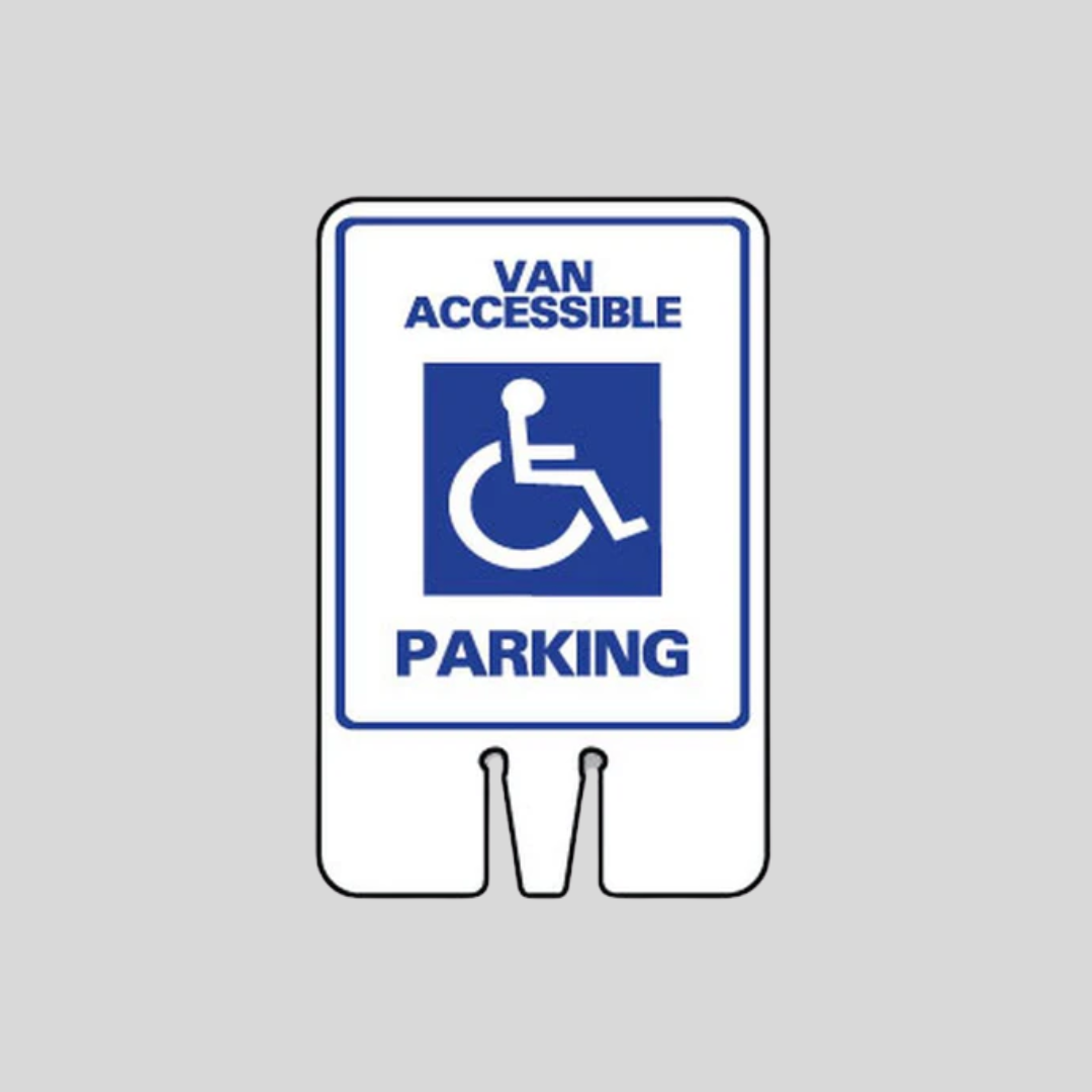 VAN ACCESSIBLE PARKING Cone Topper Signs SG-102I1